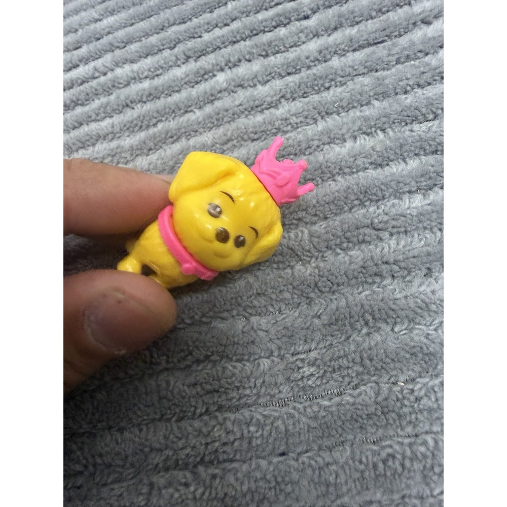 Barbie Dreamtopia Pet Puppy Dog With Pink Crown Doll Figure Honey Mattel 1.75"
